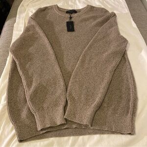 rag & bone Men's Crewneck Sweater in Taupe